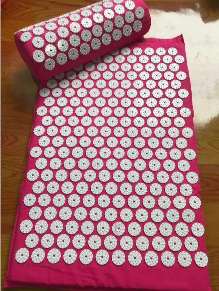 Alfombrilla de Acupresión + Almohada – Alivio del Dolor